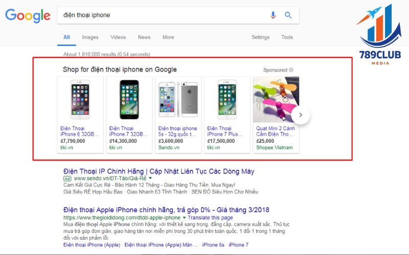 Quảng cáo Google Shopping giúp tăng doanh thu bán hàng trực tuyến