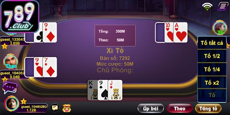 Cách tính điểm liên kết bài khi chơi xì tố 789Club 